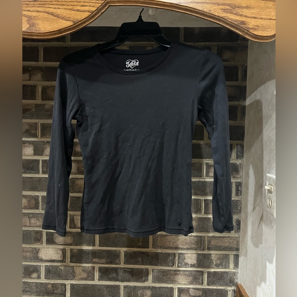 Justice Long Sleeve| Color:Black| Size:12